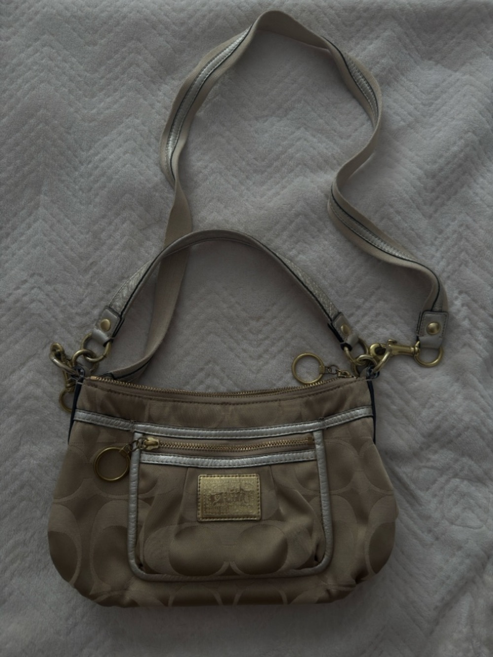 Coach poppy Signature Sateen Groovy Bag